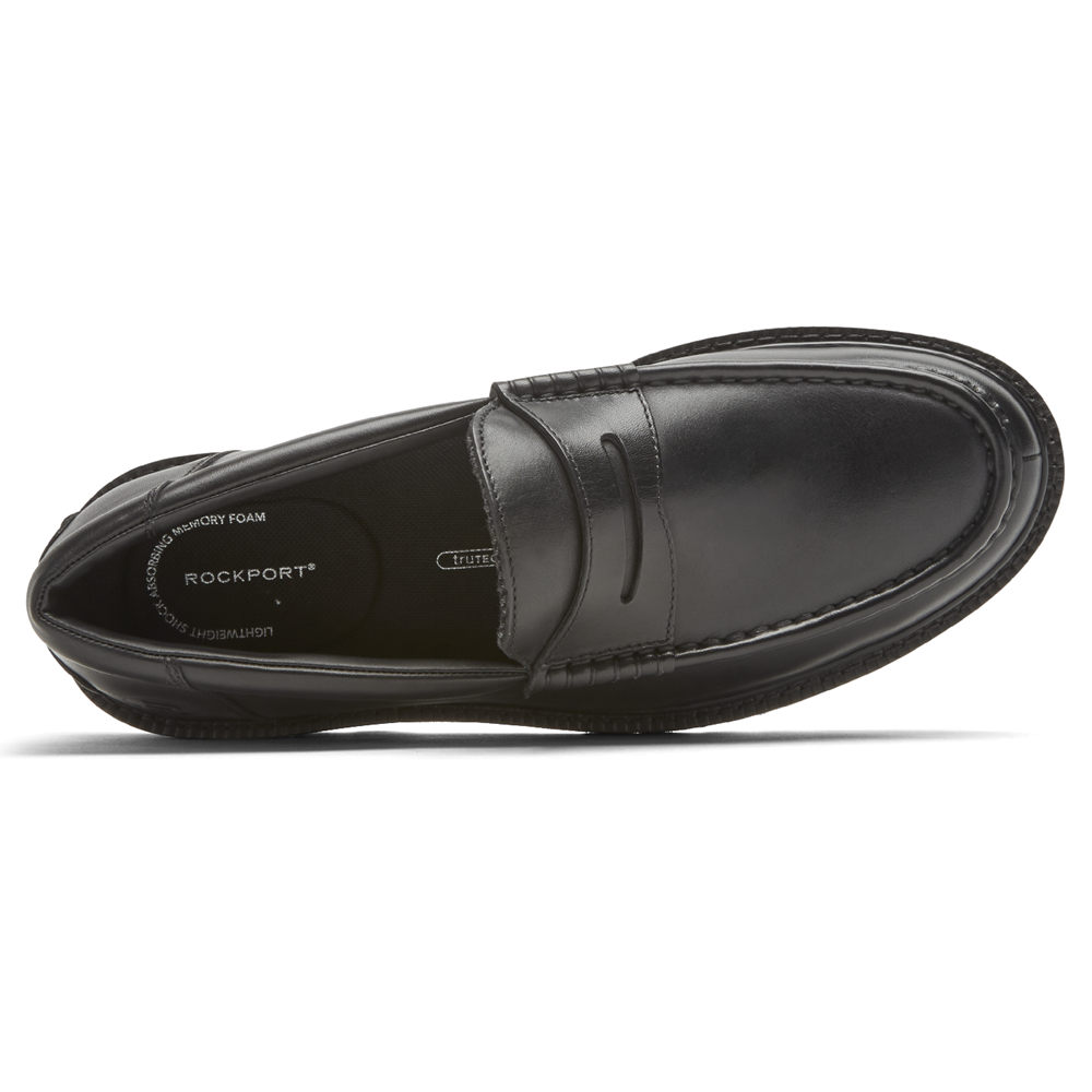 Rockport Slip-Ons Herre Svart - Peirson Penny Keeper - FHUZ67208